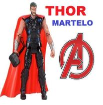 boneco super herois thor vingadores 16 cm articulado