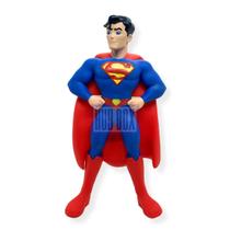 Boneco Super Homem 25cm Em Vinil Liga Da Justiça Decoração - Hug Box