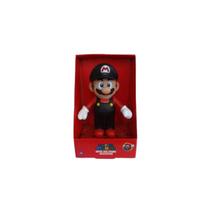 Boneco super mario bros preto grande colecionavel