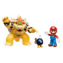 Boneco Super Mario Bros Vs Bowser Batalha Oficial Nintendo SUNNY Boneco Super Mario Bros Vs Bowser Batalha Oficial Nintendo SUNNY