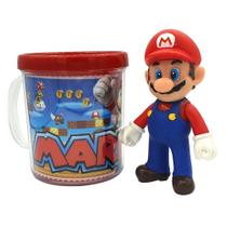 Boneco Super Mario Caneca Decoração De Quarto Do Video Game