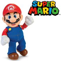 Boneco Super Mario Com Sons E Falas Brinquedo Articulado Grande 31cm- Candide