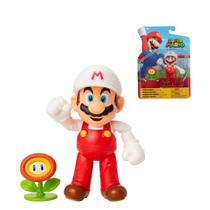 Boneco Super Mario de Fire c/ Acessório 10cm 3+ 3007 Candide