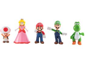 Boneco Super Mario e Amigos Multi-Pack 10cm - 5 Unidades Candide