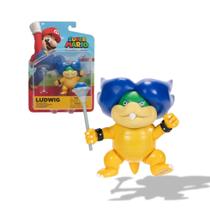 Boneco Super Mario Ludwig Articulado 10cm com Varinha Mágica Boneco Super Mario Ludwig Articulado 10cm com Varinha Mágica
