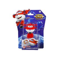 Boneco Super Wings Mini Avião Jett 5cm Transform a Bots - Sunny 5202