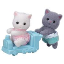 Boneco Sylvanian Families Gêmeos Gatos Persas
