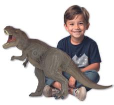 Boneco t.rex jurassic world gigante c/ rugidos reais - jurassic world - mimo brinquedos