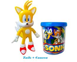 Boneco Tails Sonic Collection Articulado Com Caneca Personalizada