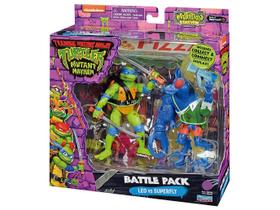 Boneco Tartarugas Ninja Caos Mutante Pack Bem vs