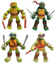 Boneco Teenage Mutant Ninja Turtles, 12 cm, pacote com 4