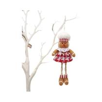 Boneco Telescópico De Natal Adorável Em Forma De Homem De Gengibre Com Chapéu De Chef, Figura
