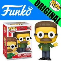 Boneco The Simpsons Ned Flanders Special Edition Pop Funko 833 Original - 889698496117