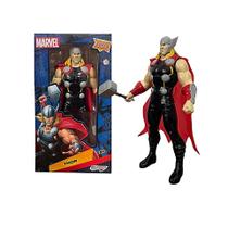 Boneco Thor e Martelo Marvel Original Heróis Articulado Vingadores Boneco Thor e Martelo Marvel Original Heróis Articulado Vingadores