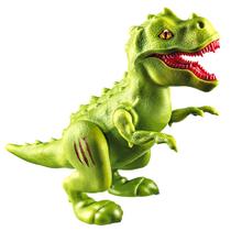 Boneco Tiranossauro Rex Dinossauro Verde 29cm na Caixa