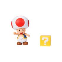 Boneco Toad Super Mario 8 Cm + Bloco - Sunny - 4200