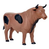 Boneco Touro Boi Em Vinil 32cm Safari Brinquedo Realista