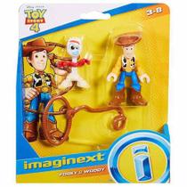 Boneco Toy Story 4 Forky E Woody Imaginext GBG89/GBG90