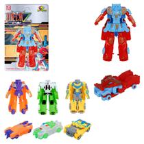 Boneco transformers brinquedo soldadinho plastico robô carrinho