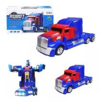 Boneco Transformers Optimus Prime Caminhão A Pilha Bateria Brinquedos