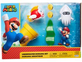 Boneco Underwater Super Mario com Acessórios