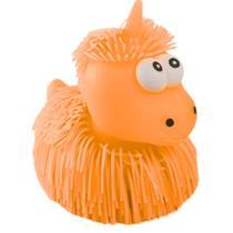 Boneco Unicórnio Estica e Aperta Anti Stress Luz Brilhante Divertido Laranja - Castela