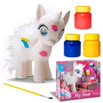 Boneco Unicórnio Para Pintar My Best Da Com 3 Tintas E 1 Pincel Para Crianças Criativas