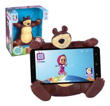 Boneco Urso Da Masha Suporte De Celular Infantil - Cotiplás Boneco Urso Da Masha Suporte De Celular Infantil - Cotiplás