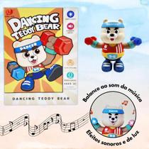 Boneco Urso Dançarino Fitness Musical Com Luz E Som