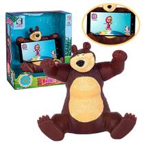 Boneco Urso De Vinil 17 Cm Articulado Suporte Masha E O Urso Boneco Urso De Vinil 17 Cm Articulado Suporte Masha E O Urso