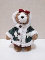 Boneco Urso Fêmea Decorativa Natal Palha 30cm