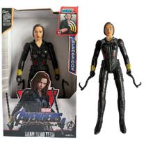 Boneco Vingadores 30cm Articulado Com Som e Led Viuva Negra