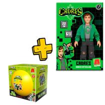 Boneco Vinil Articulado Cadres 25 CM + Bola Vinil Algazarra