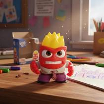 Boneco Vinil Articulado Raiva Divertidamente Disney Pixar Líder Brinquedos Boneco Vinil Articulado Raiva Divertidamente Disney Pixar Líder Brinquedos