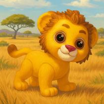 Boneco Vinil Atóxico Leãozinho Safari Animais Grande Macio Brinquedo Criança Presente Boneco Vinil Atóxico Leãozinho Safari Animais Grande Macio Brinquedo Criança Presente