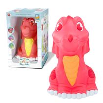 Boneco Vinil Dragão Rosa Coleção Grandes Dragos 0138A - Roma