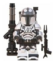 Boneco White Mandalorian Infantry Blocos De Montar Star Wars