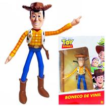 Boneco Woody Toy Story Braços e Cabeça Articulados Disney Pixar