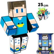 Boneco YouTuber Beto Gamer Minecraft Articulado Algazarra 25cm e 35cm