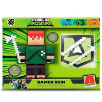 Boneco Youtuber Robin Hood Minecraft 15cm e Acessorios