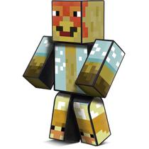 Boneco Zé Galo Turma do Problems-Peq 25cm-Minecraft Youtuber