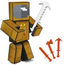 Boneco Zoom Astronauta Jogo Mine Youtuber Gamer 15 CM Craft