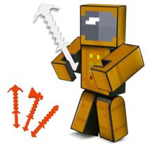 Boneco Zoom Minecraft 15cm Articulado Chaveiro Exclusivo