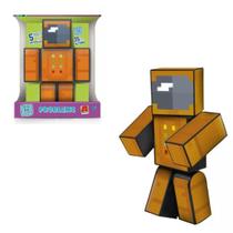 Boneco Zoom Turma Do Problems 35cm Articulado Minecraft - Algazarra Ind. Com. Brinquedos
