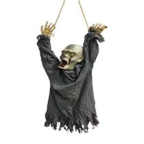 Boneco Zumbi Perdurado c/ Sensor de Barulho para Decoração de Festa Halloween - Unidade