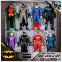 Bonecos 8 Figuras Linha Batman Heróis e Vilões 15Cm 3+ Sunny