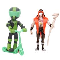 Bonecos action figure feedback e ben 10 patinete kit