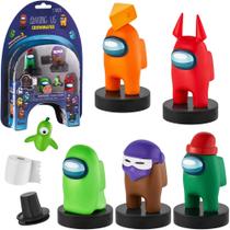 Bonecos Among Us Crewmate - Conjunto com 5 Brinquedos Toy P.M.I. Bonecos Among Us Crewmate - Conjunto com 5 Brinquedos Toy P.M.I.