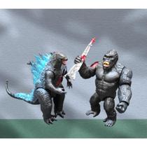 Bonecos Articulados Kit Super Monster Rei Dos Monstros Vs Gorila - toys