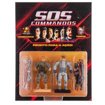 Bonecos Articulados Sos Comandos Willie Go X Mattone C/ Acessórios - Gulliver